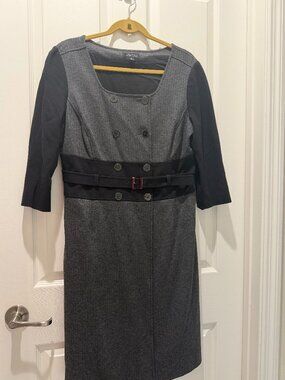 Tahari Double Breasted Sheath Career Dress, 14